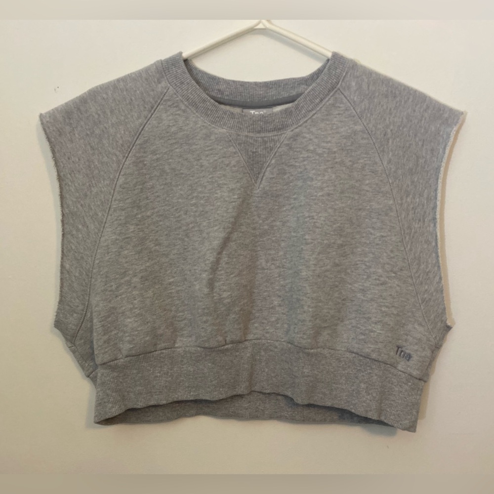 TNA Gray Sleeveless Sweatshirt